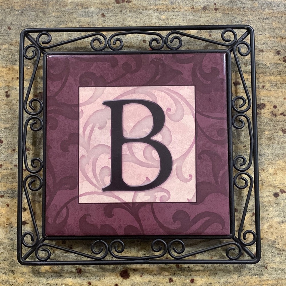 💜Initial B Trivet💜